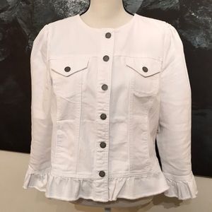 Feminine cotton jean jacket
